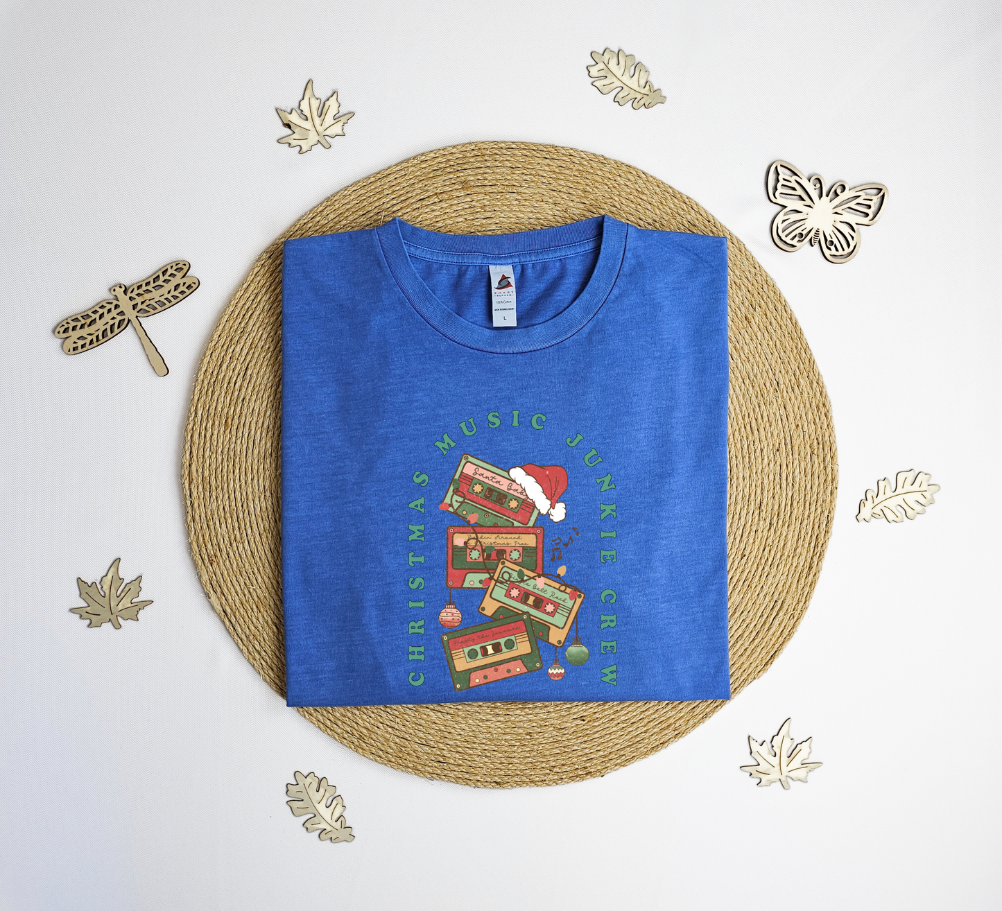 Christmas music junkie crew Vintage T-Shirt, Christmas music shirt, Xmas shirt, xmas gift T-shirt.