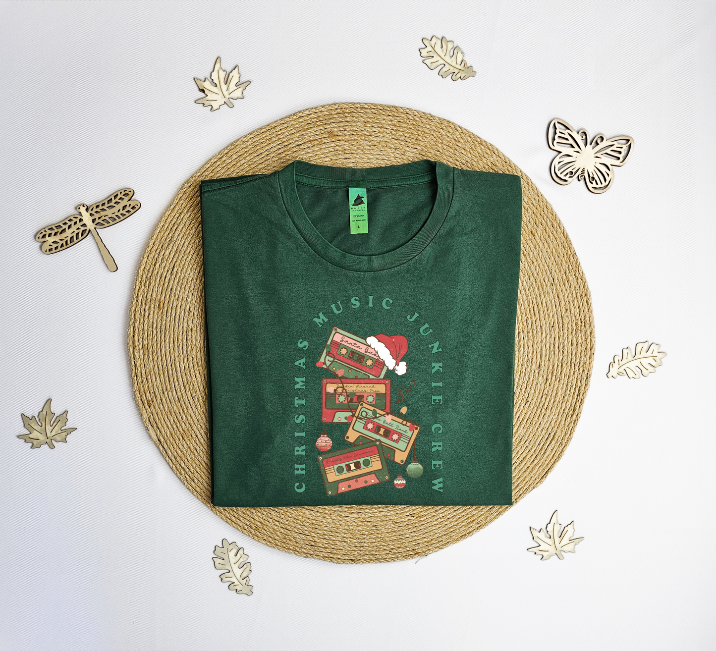 Christmas music junkie crew Vintage T-Shirt, Christmas music shirt, Xmas shirt, xmas gift T-shirt.