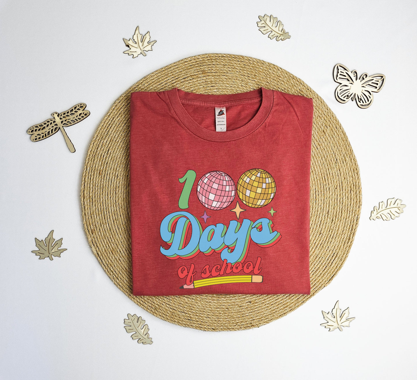 Disco ball 100 days of school Vintage T-Shirt, groovy 100 days of school tee shirt, school shirt, teacher gift T-shirt, Vintage tee shirt.