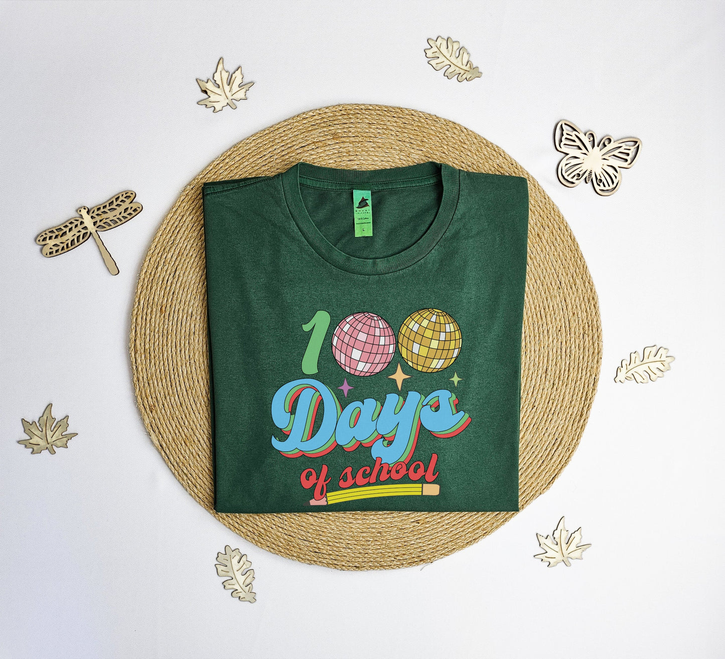 Disco ball 100 days of school Vintage T-Shirt, groovy 100 days of school tee shirt, school shirt, teacher gift T-shirt, Vintage tee shirt.