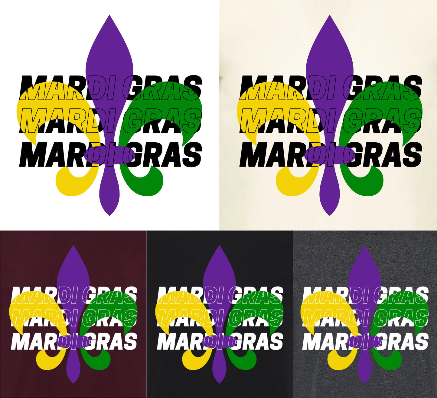 Mardi gras T-Shirt, beads parade tee shirt, Fleur De Lis shirt, Mardi T-shirt, cream tee shirt.