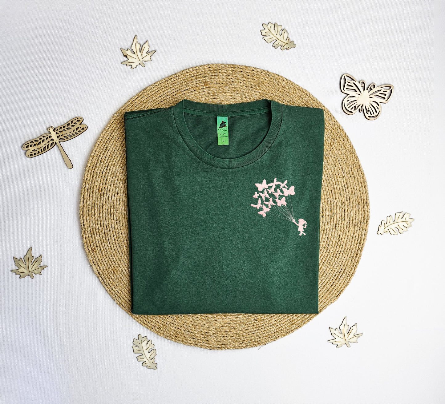 Embroidered Butterfly vintage T-shirt, Cute butterfly shirt, embroidered butterfly tee shirt, butterfly gift.