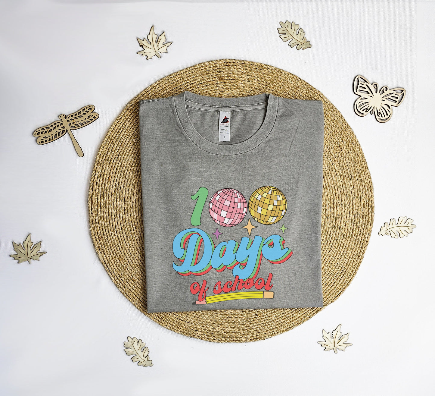 Disco ball 100 days of school Vintage T-Shirt, groovy 100 days of school tee shirt, school shirt, teacher gift T-shirt, Vintage tee shirt.