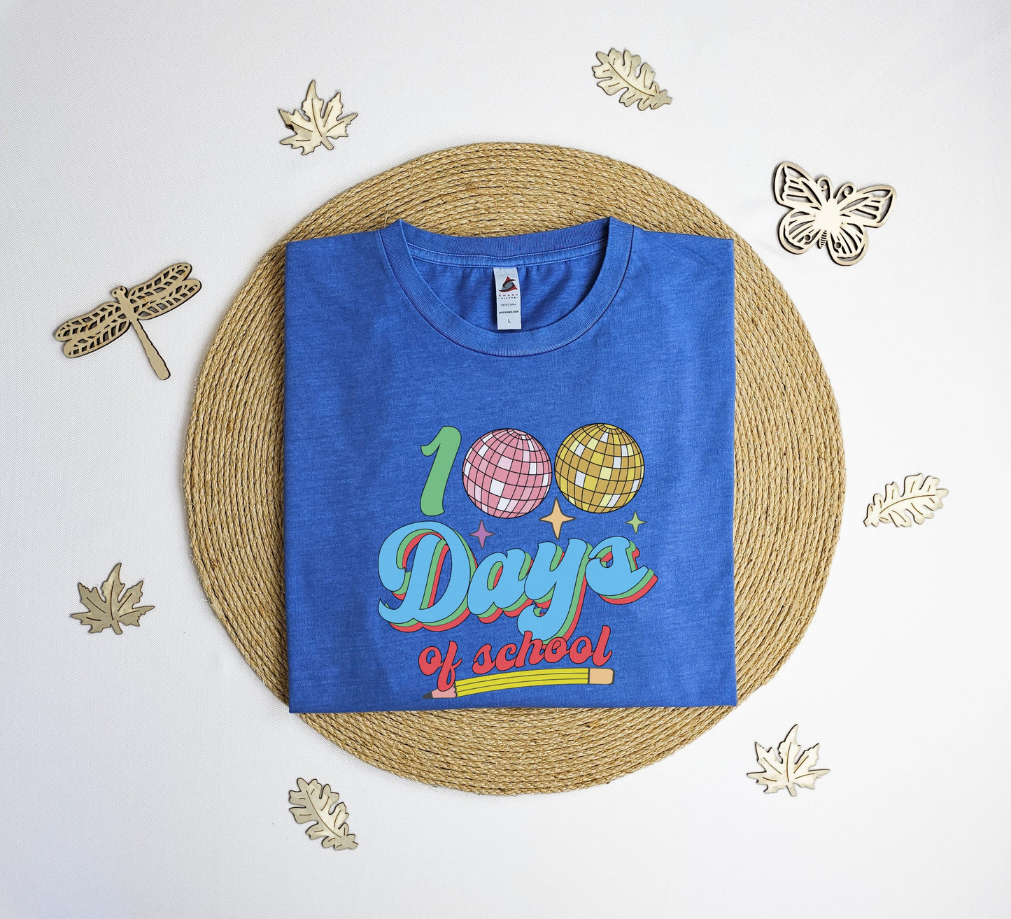 Disco ball 100 days of school Vintage T-Shirt, groovy 100 days of school tee shirt, school shirt, teacher gift T-shirt, Vintage tee shirt.