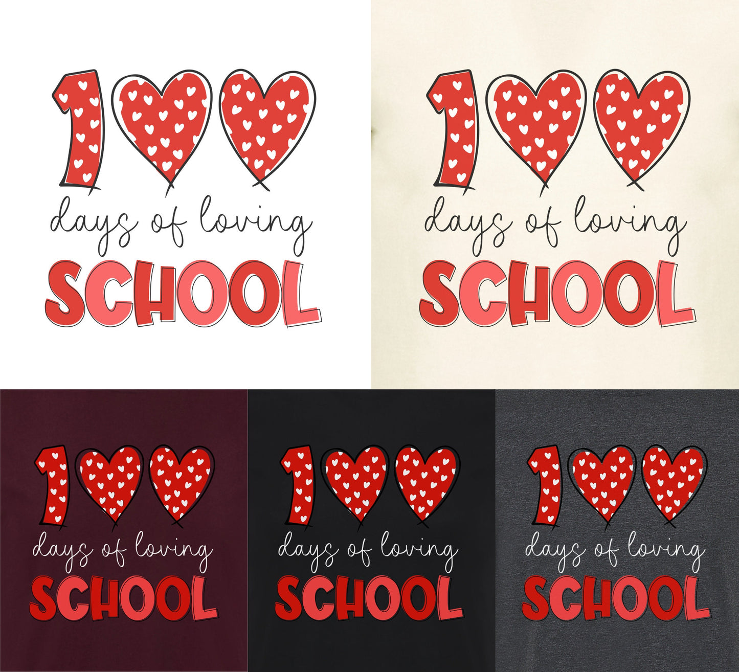 100 days of loving school T-Shirt, Teacher Heart shirt, galentines shirt, Valentine gift T-shirt.