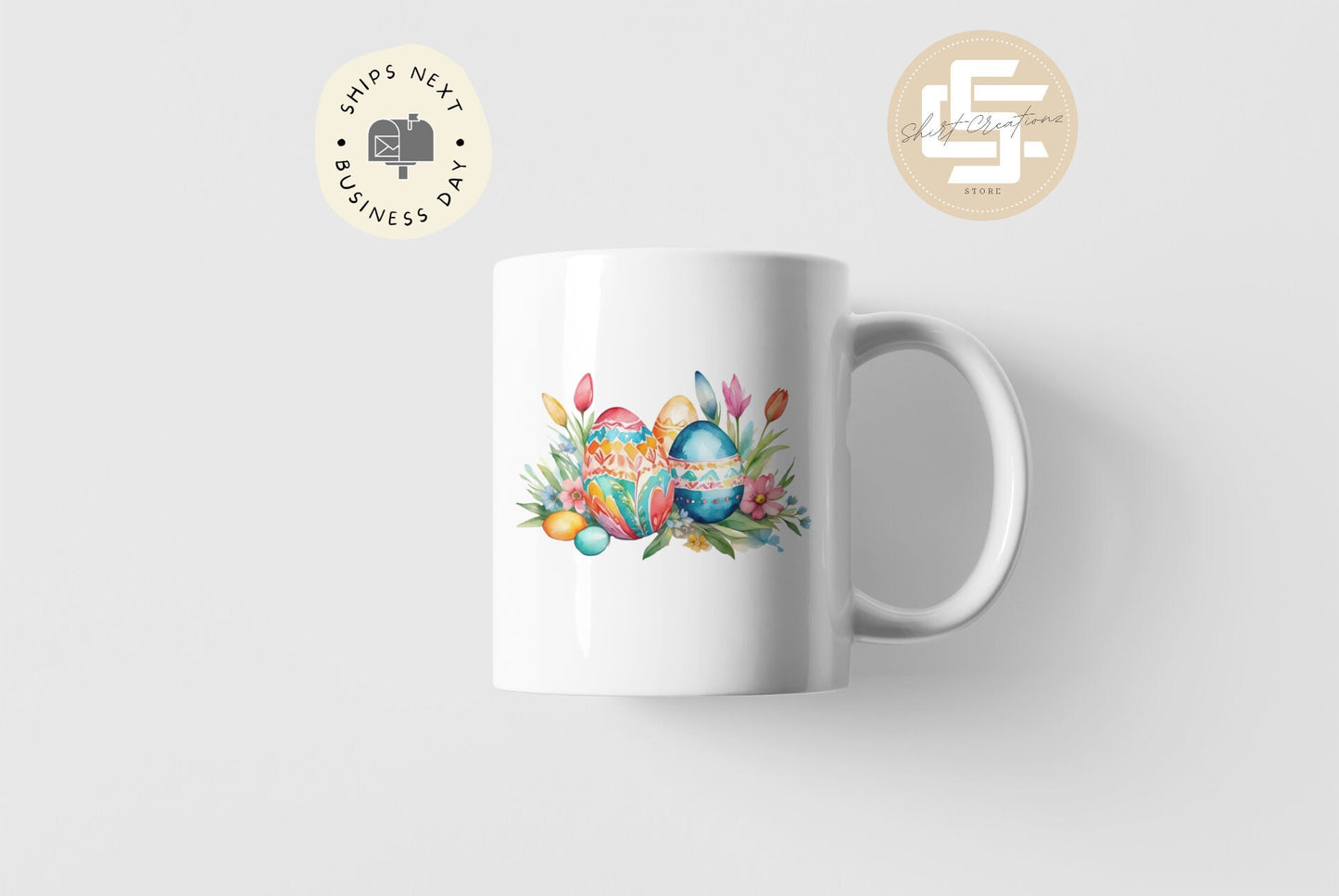 Easter Eggs Pressed flower Mug, Flower mug Gift, coffee Mug flower garden, flower lover gift.