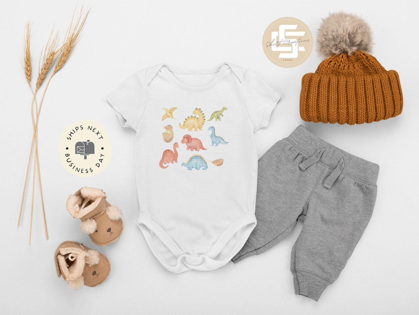 Dino Baby Onesie® baby Onesie®, Little Dinosaur newborn body suit. baby cute newborn baby gift.