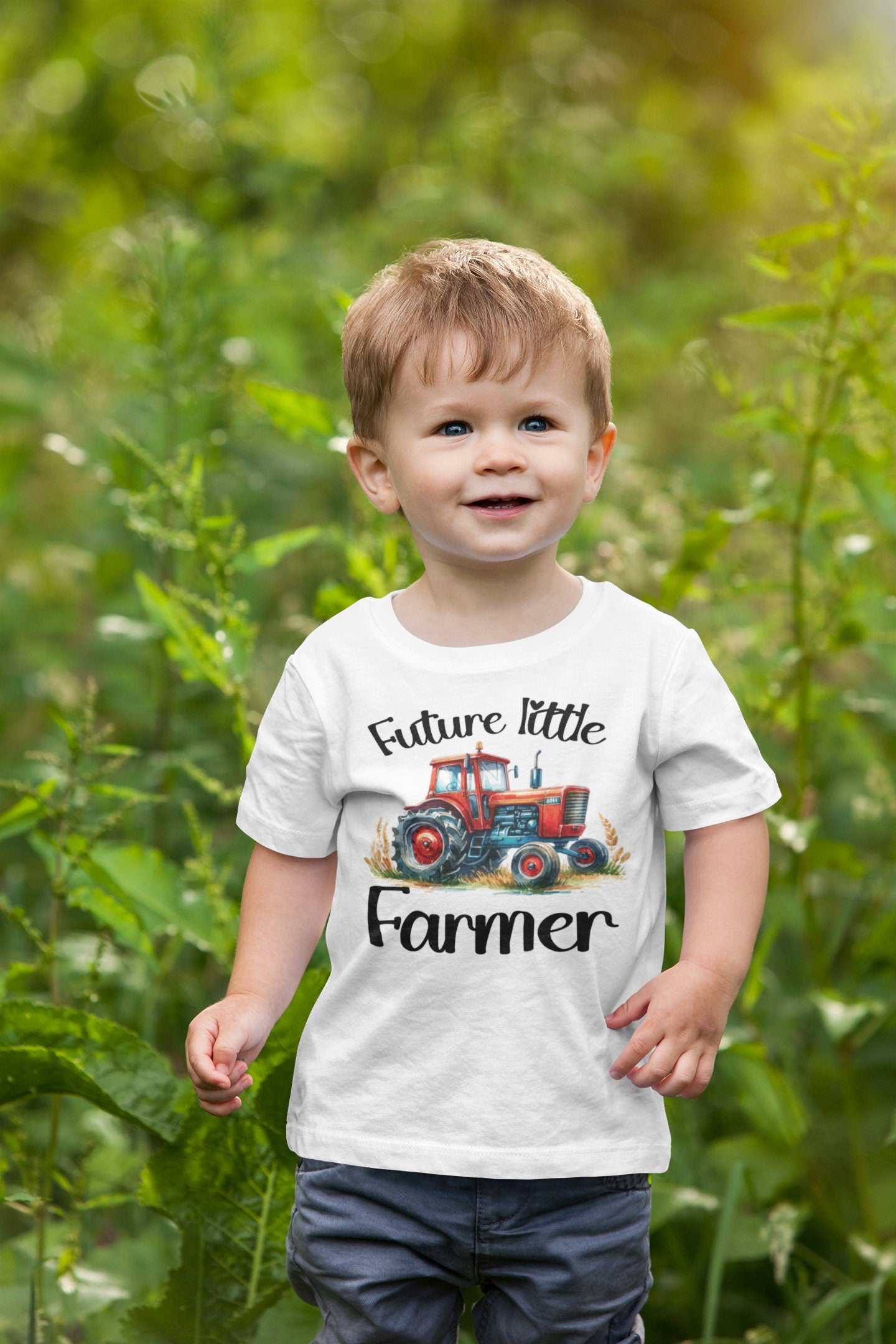 Future little farmer Toddler TShirt, Farm tractor kids shirt, Farm kids Tee.