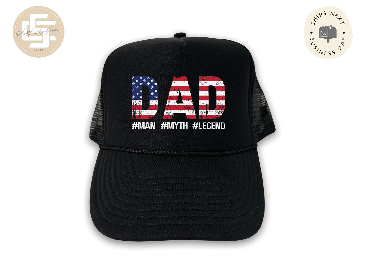 American Dad Foam Trucker Hat, Unisex Foam Trucker Hat, Trucker hats, Fathers Day Hat Gift