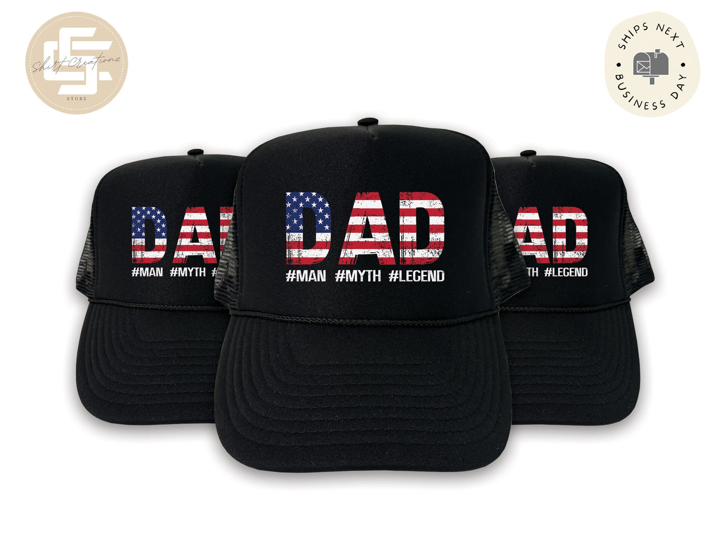 American Dad Foam Trucker Hat, Unisex Foam Trucker Hat, Trucker hats, Fathers Day Hat Gift