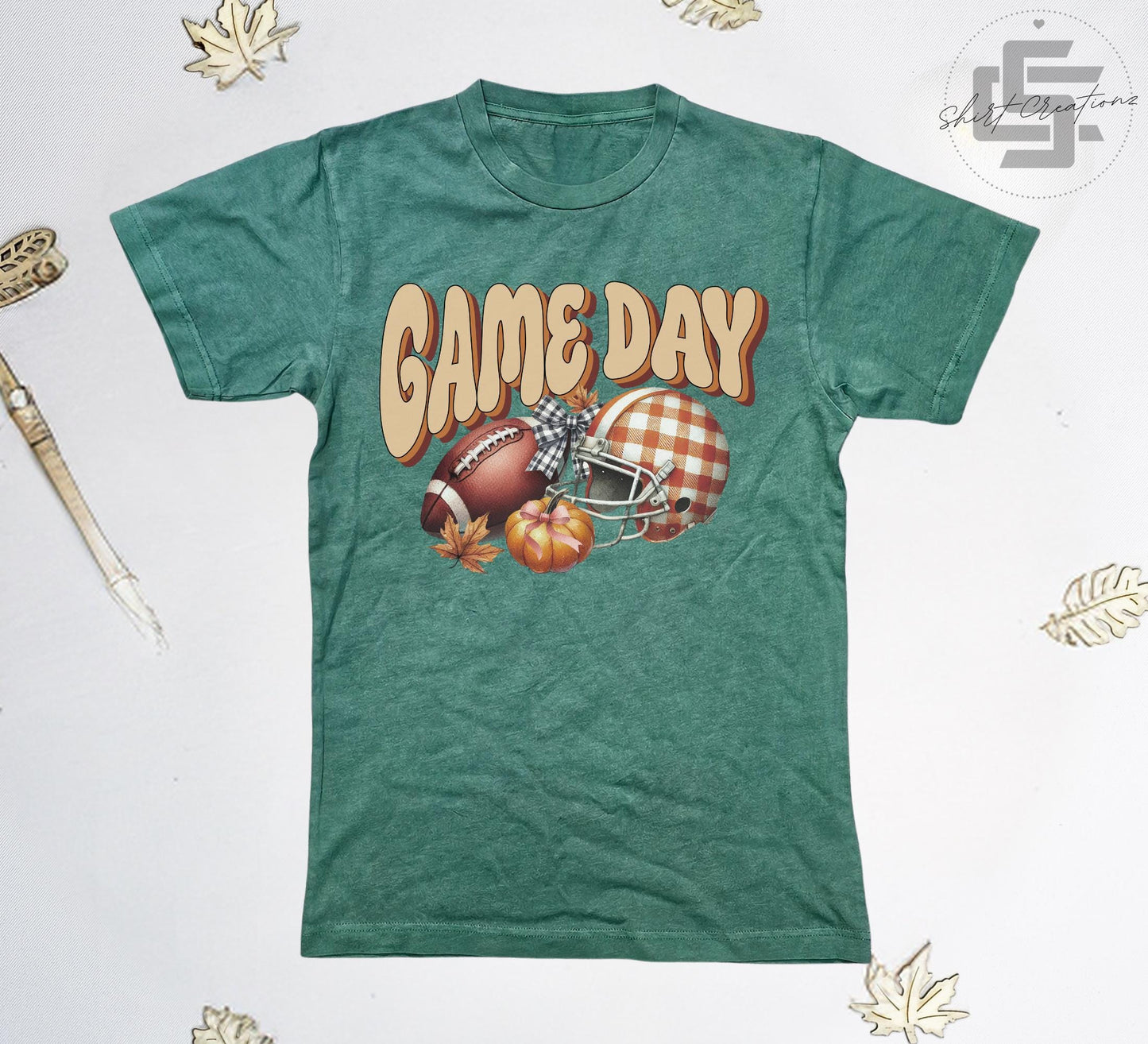 Game day fall T-Shirt, Touchdown season tee shirt, Football season 2024 shirt, Vintage wash shirt.