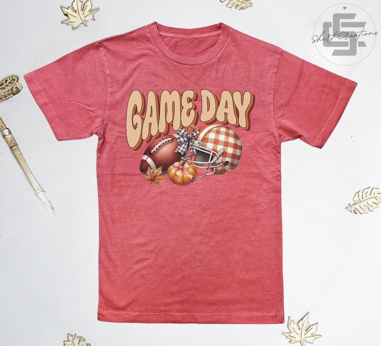 Game day fall T-Shirt, Touchdown season tee shirt, Football season 2024 shirt, Vintage wash shirt.