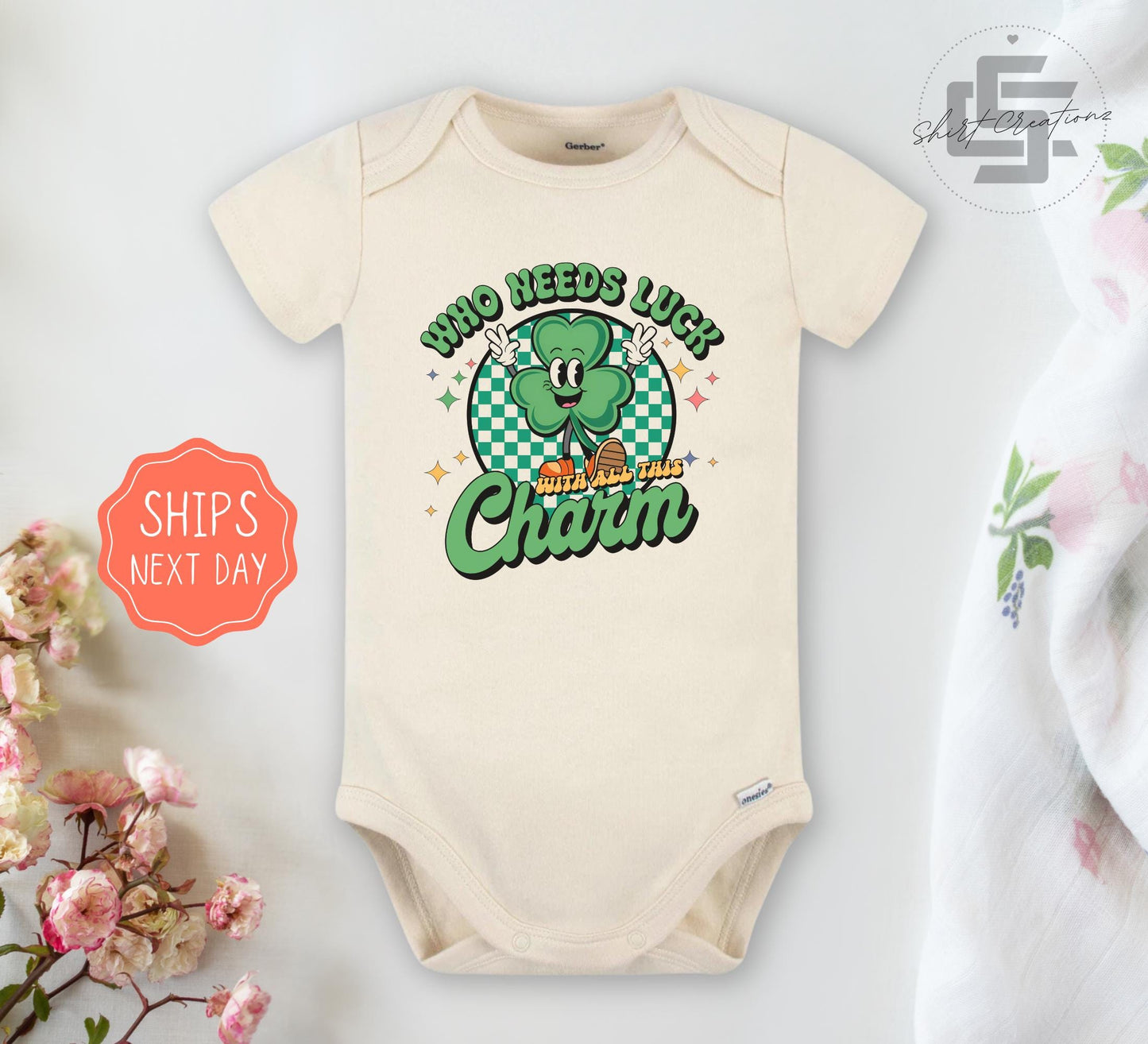 St. Patrick's day kids shirt, Who needs luck Natural Toddler T-Shirt, Lucky toddler gift shirt.