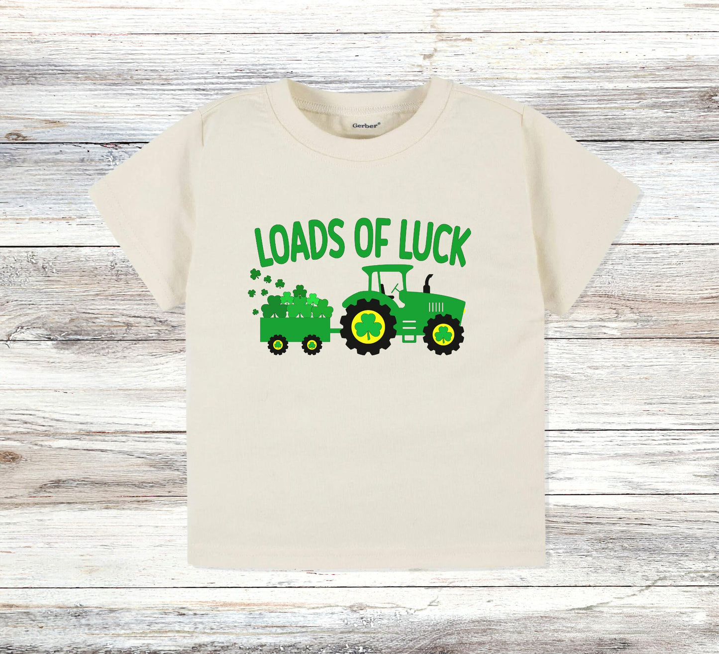 Loads of luck Toddler TShirt, St. Patrick's day kids shirt, Natural toddler Tee
