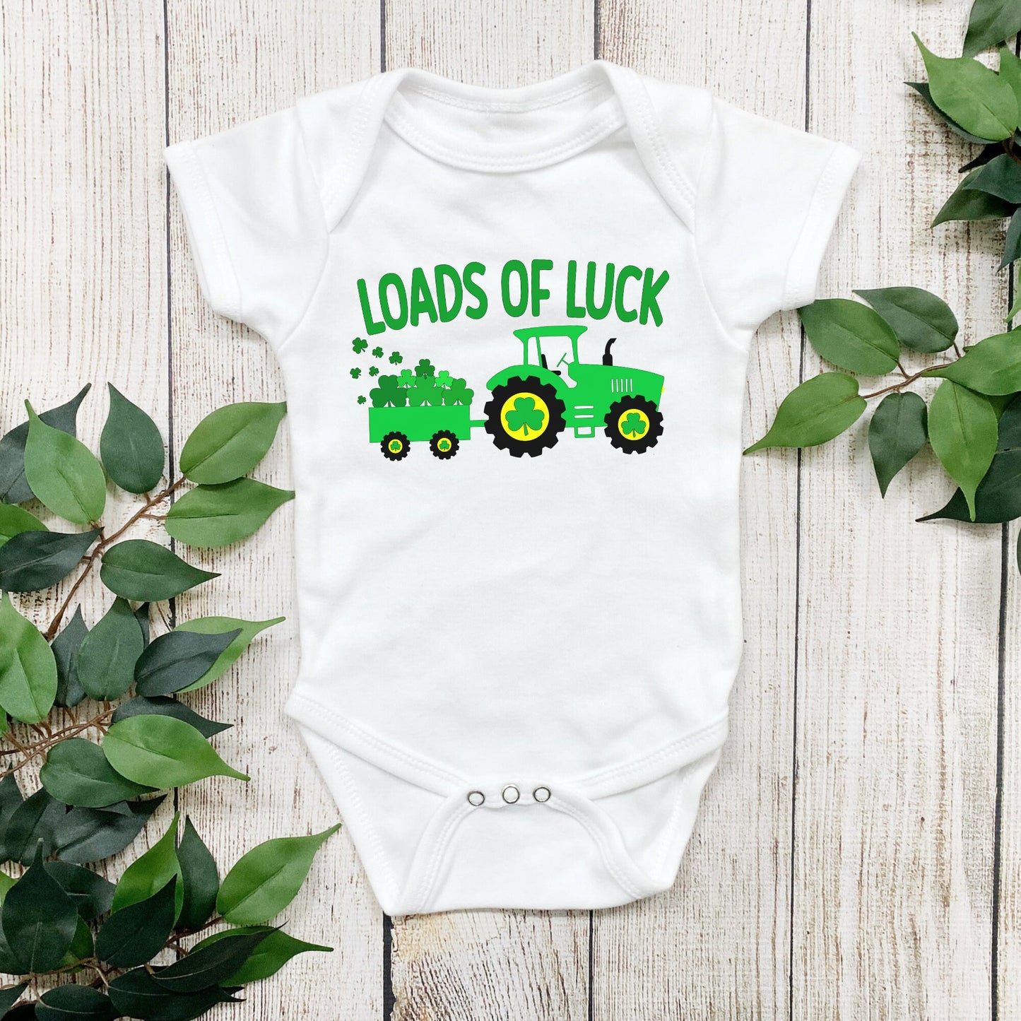 Loads of luck Baby Onesie®, St. Patrick's baby Onesie®, Lucky baby body suit. cute baby gift.