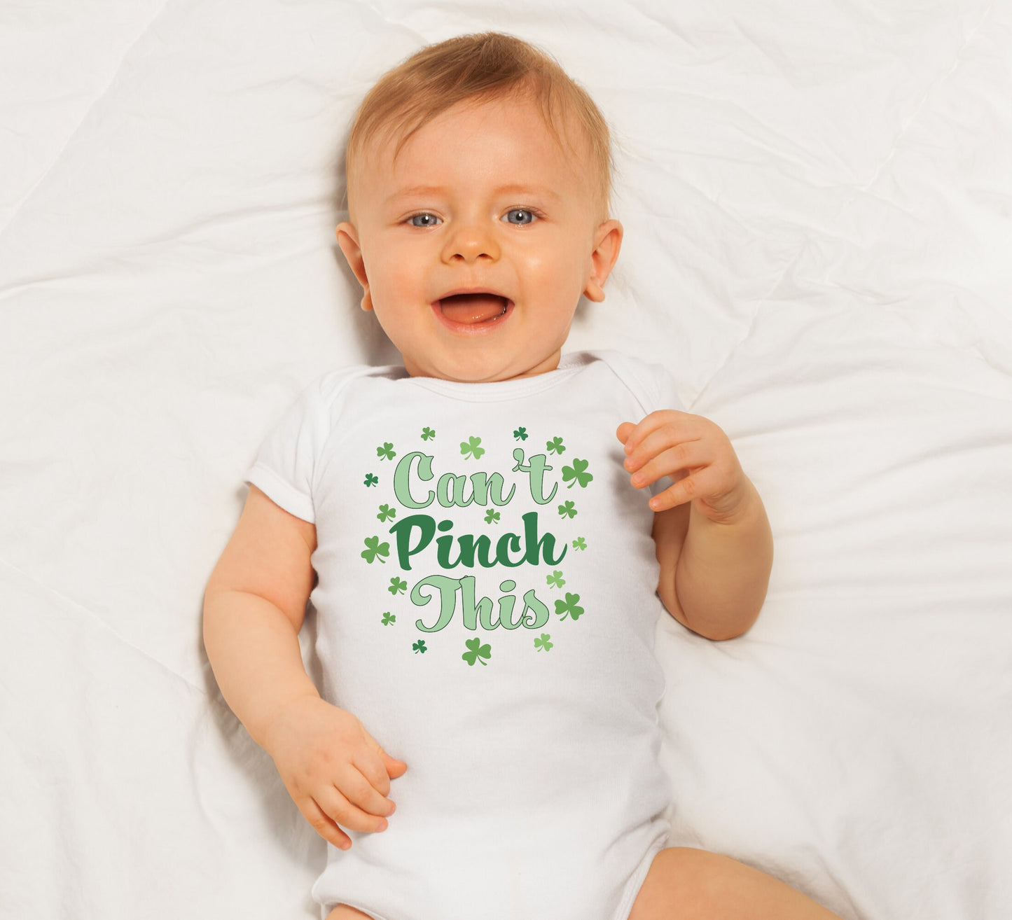Can't pinch this Baby Onesie®, St. Patrick's baby Onesie®, Lucky baby body suit. cute baby gift.