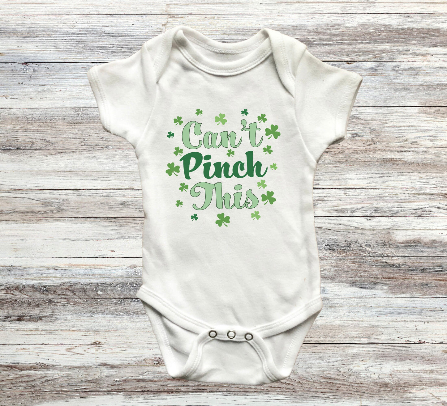 Can't pinch this Baby Onesie®, St. Patrick's baby Onesie®, Lucky baby body suit. cute baby gift.