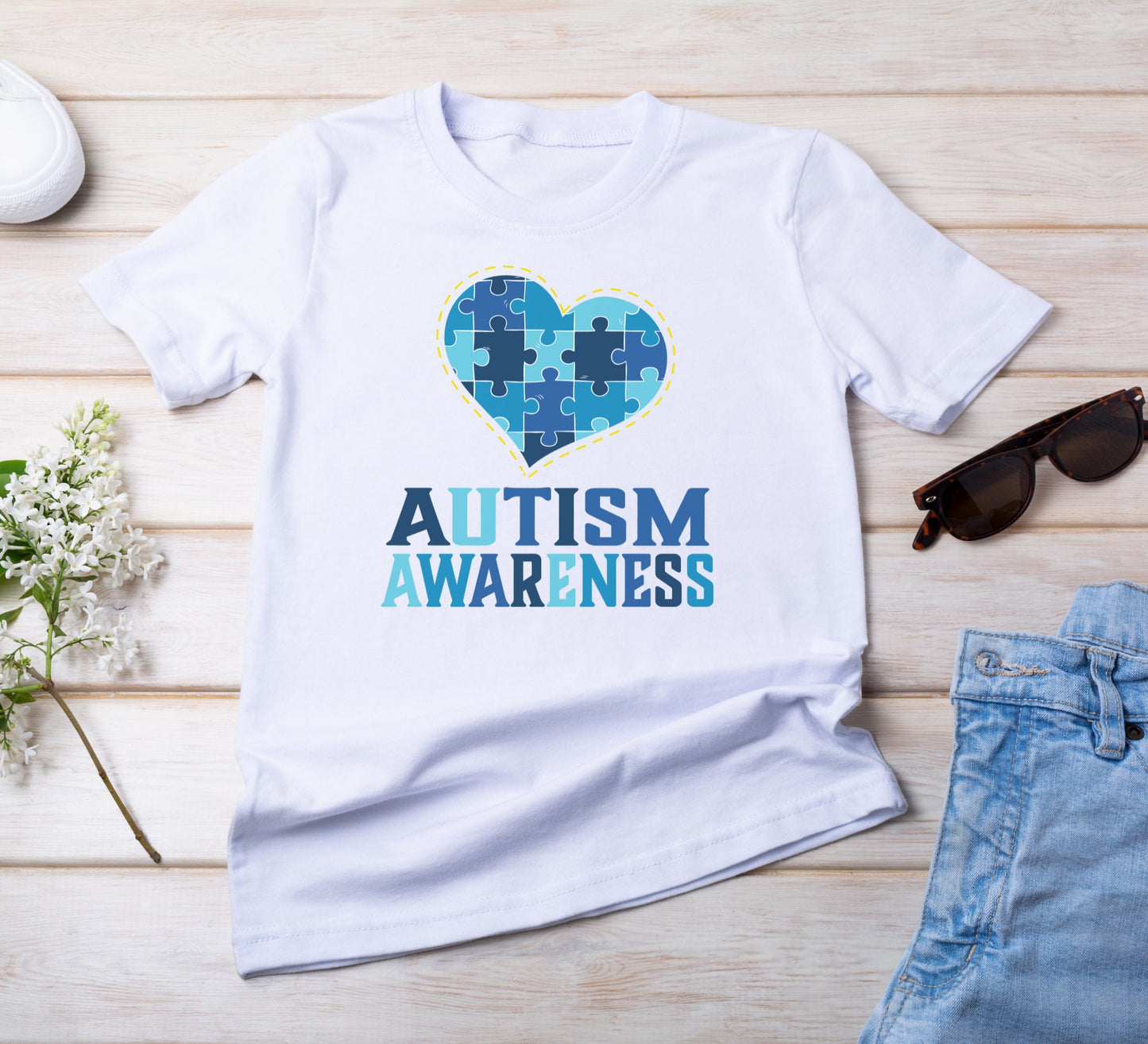 Autism Awareness Shirt, I wear blue for Shirt, Support squad Tee, Autism t-shirt