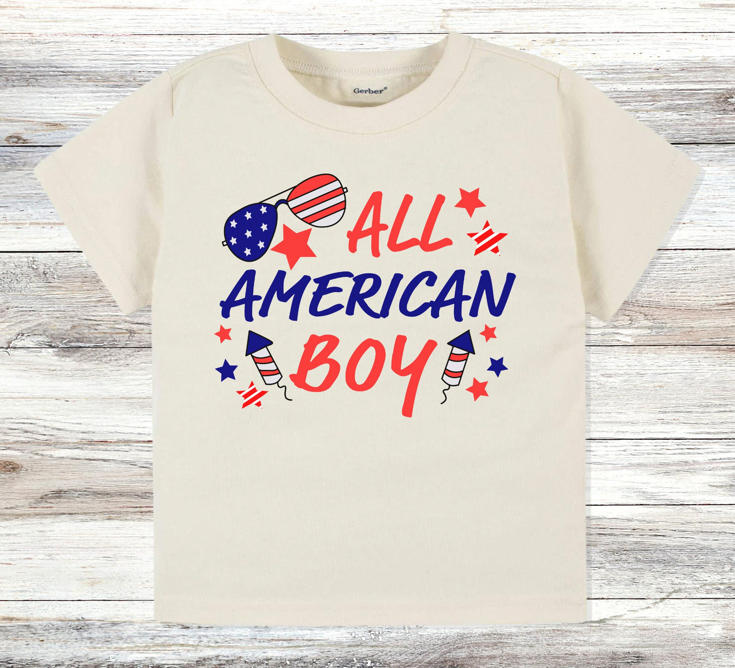 All American boy toddler TShirt, 4th of July kids shirt, Independence day toddler Tee.