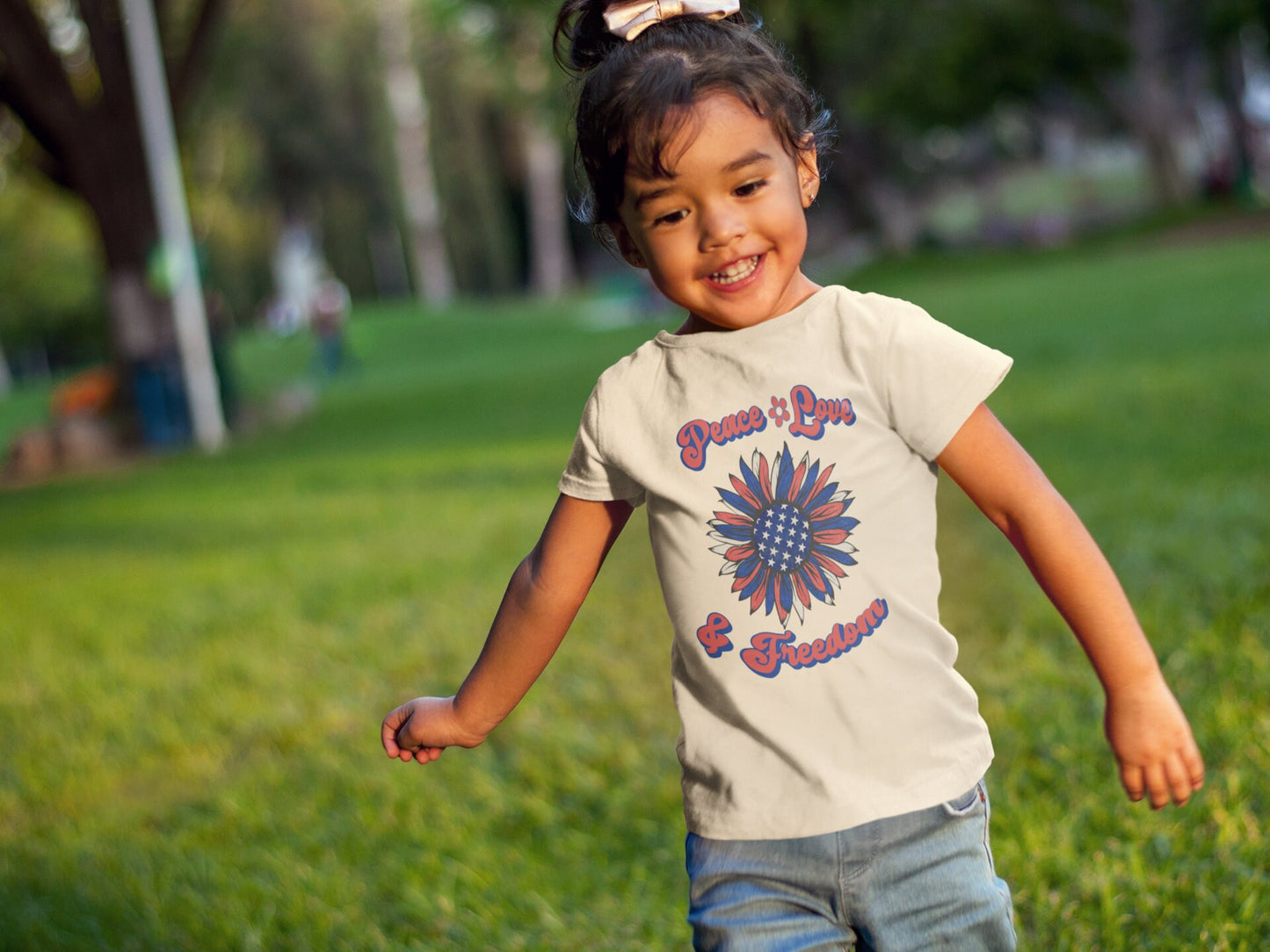 Peace Love and Freedom toddler TShirt, 4th of July kids shirt, Independence day toddler Tee. 4th of July youth shirt