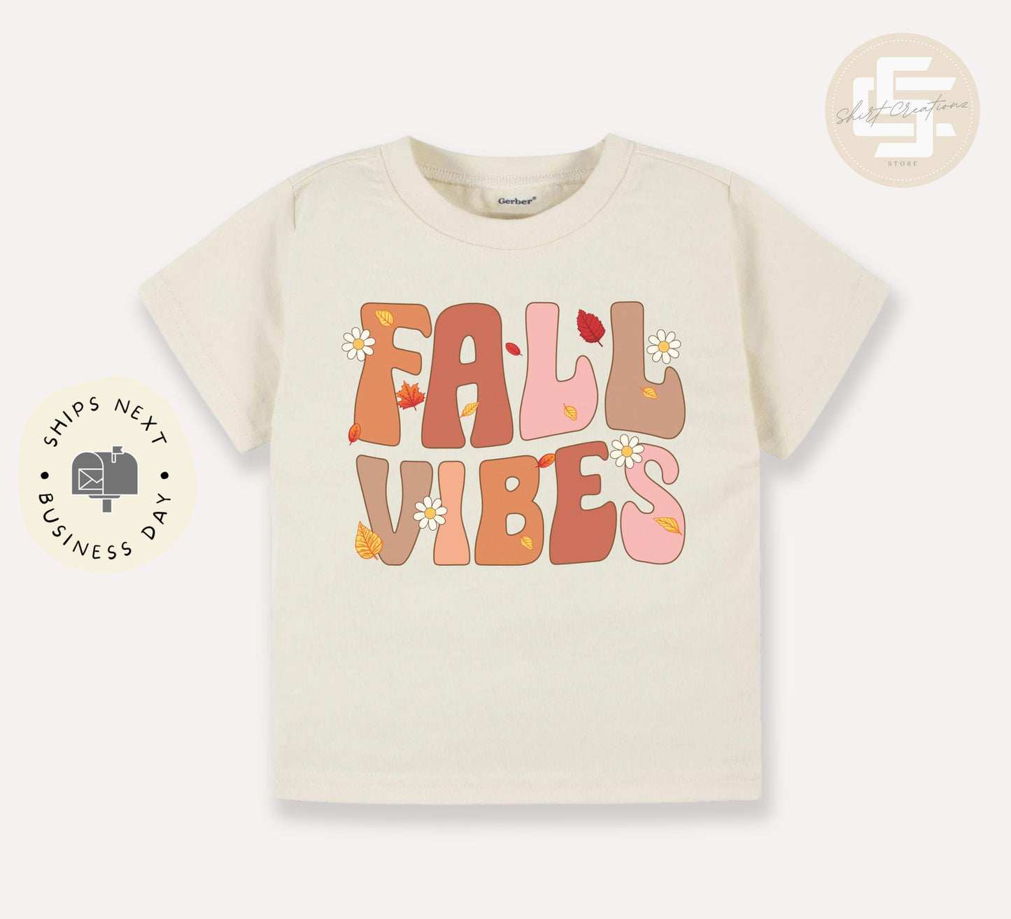 Fall vibes Toddler TShirt, Thanks giving kids shirt, fall natural toddler Tee.
