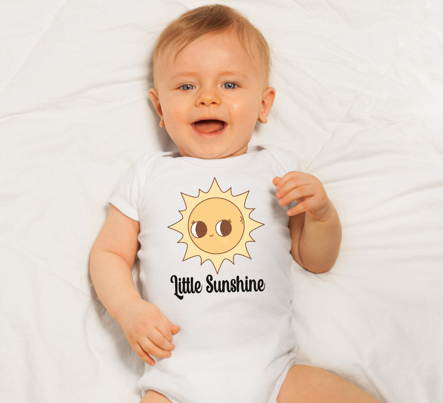 Little sunshine Baby Onesie®, Sunshine baby Onesie®, baby announcement body suit. cute baby gift.