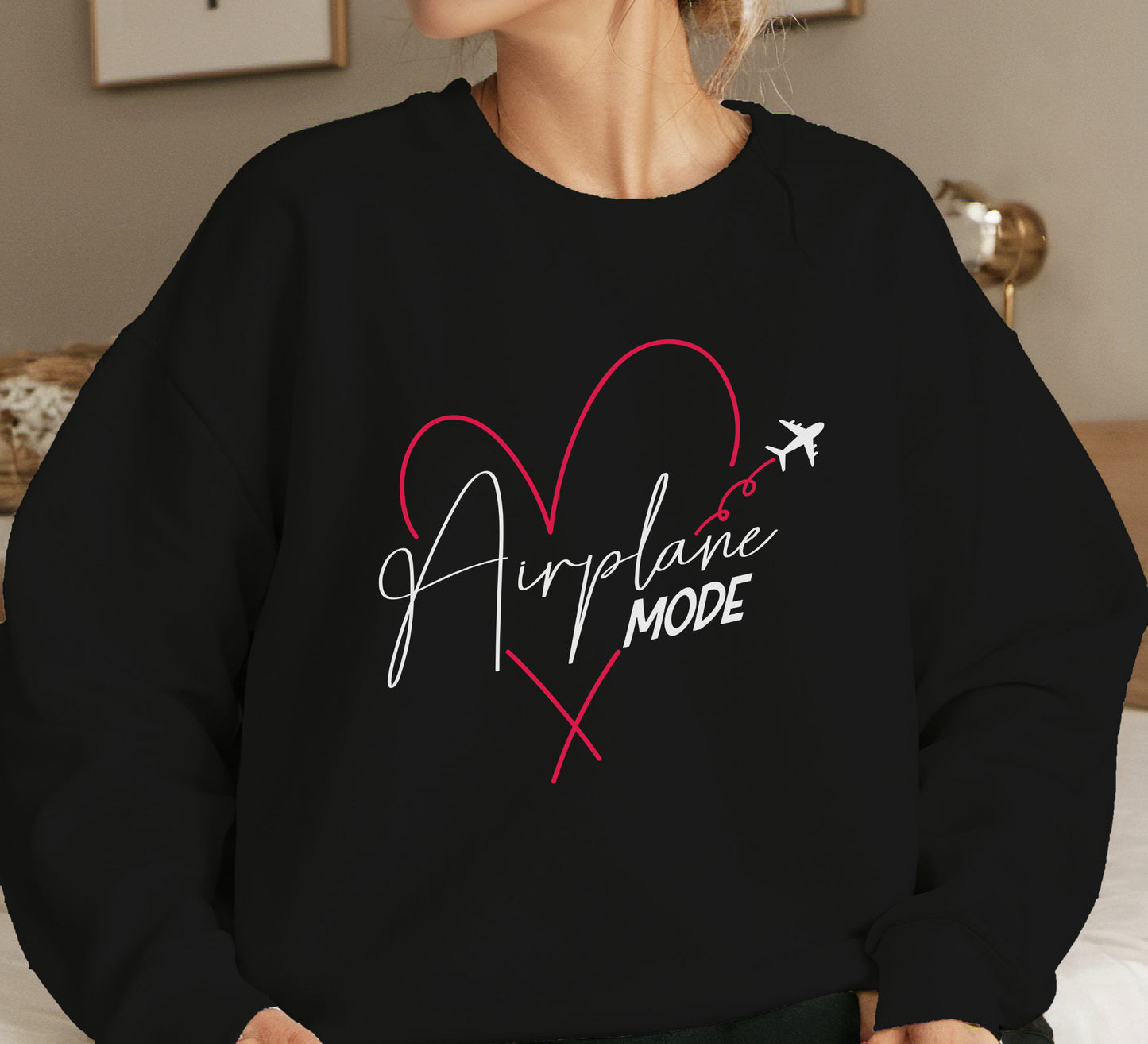 Airplane mode sweatshirt, Travel adventure crewneck sweater, catching flights crewneck sweatshirt, Travel Enthusiasts gift