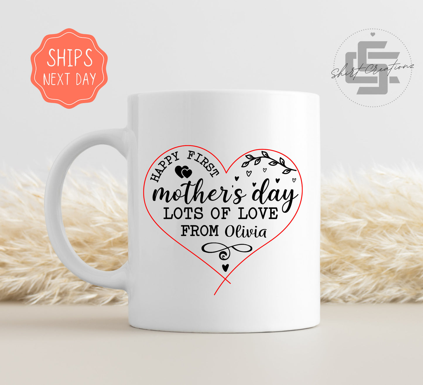 Happy first mothers day PERSONALIZED Mug, mothers day mug Gift, coffee Mug Mom, Gift for mom.