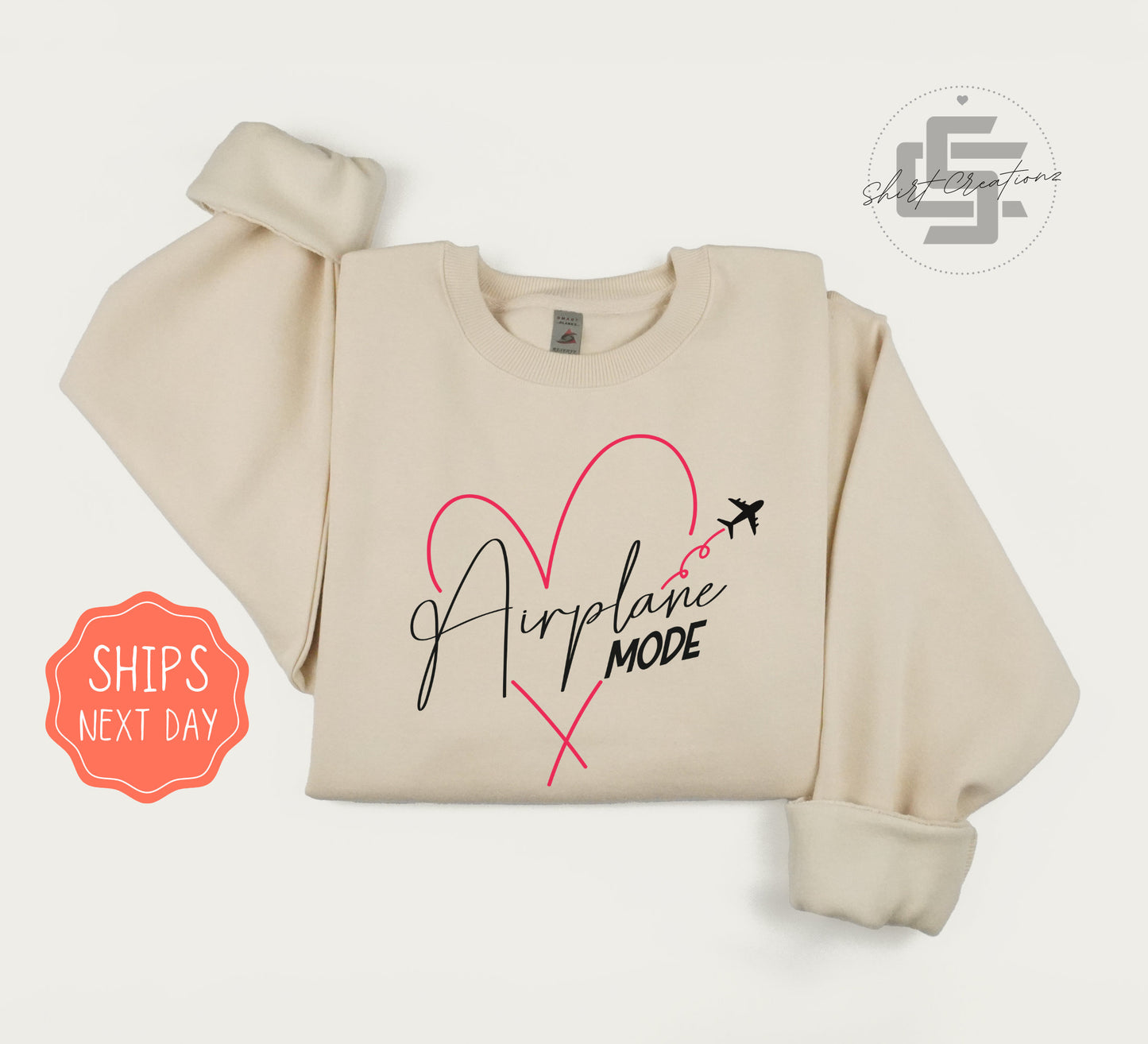 Airplane mode sweatshirt, Travel adventure crewneck sweater, catching flights crewneck sweatshirt, Travel Enthusiasts gift
