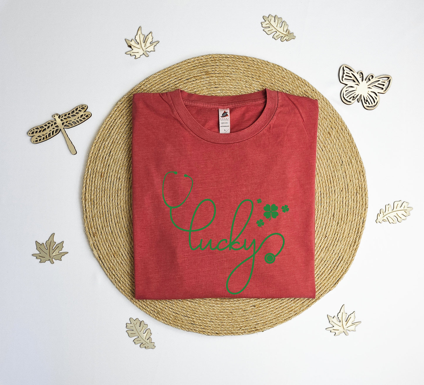 Lucky nurse Vintage T-Shirt, St. Patrick's nurse tee shirt, lucky St. Patrick's T-shirt, Green vintage tee shirt.