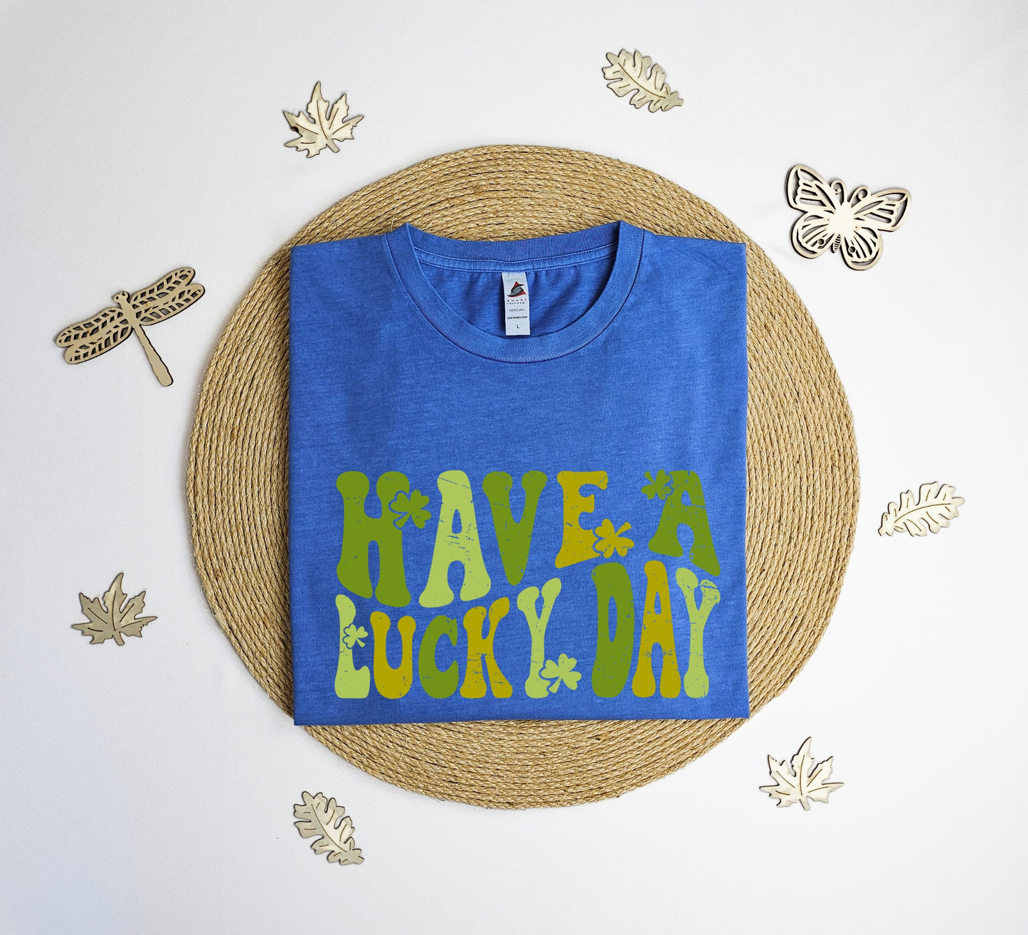 Have a lucky day Vintage T-Shirt, St. Patrick's day tee shirt, lucky St. Patricks T-shirt, green Vintage tee shirt.
