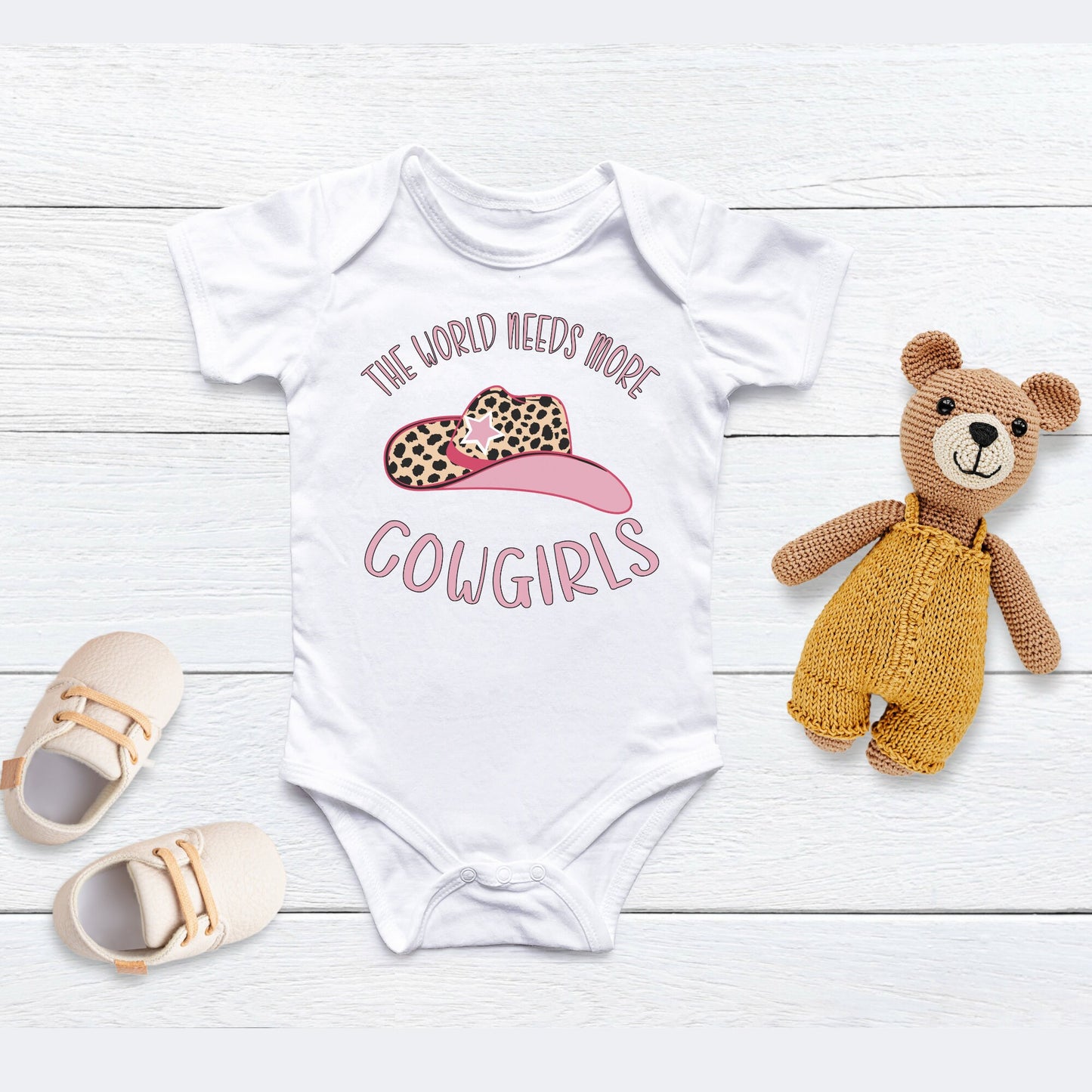 The world need more cowgirls Baby Onesie®, Cowgirl baby Onesie®, Rodeo baby bodysuit. Newborn baby gift.