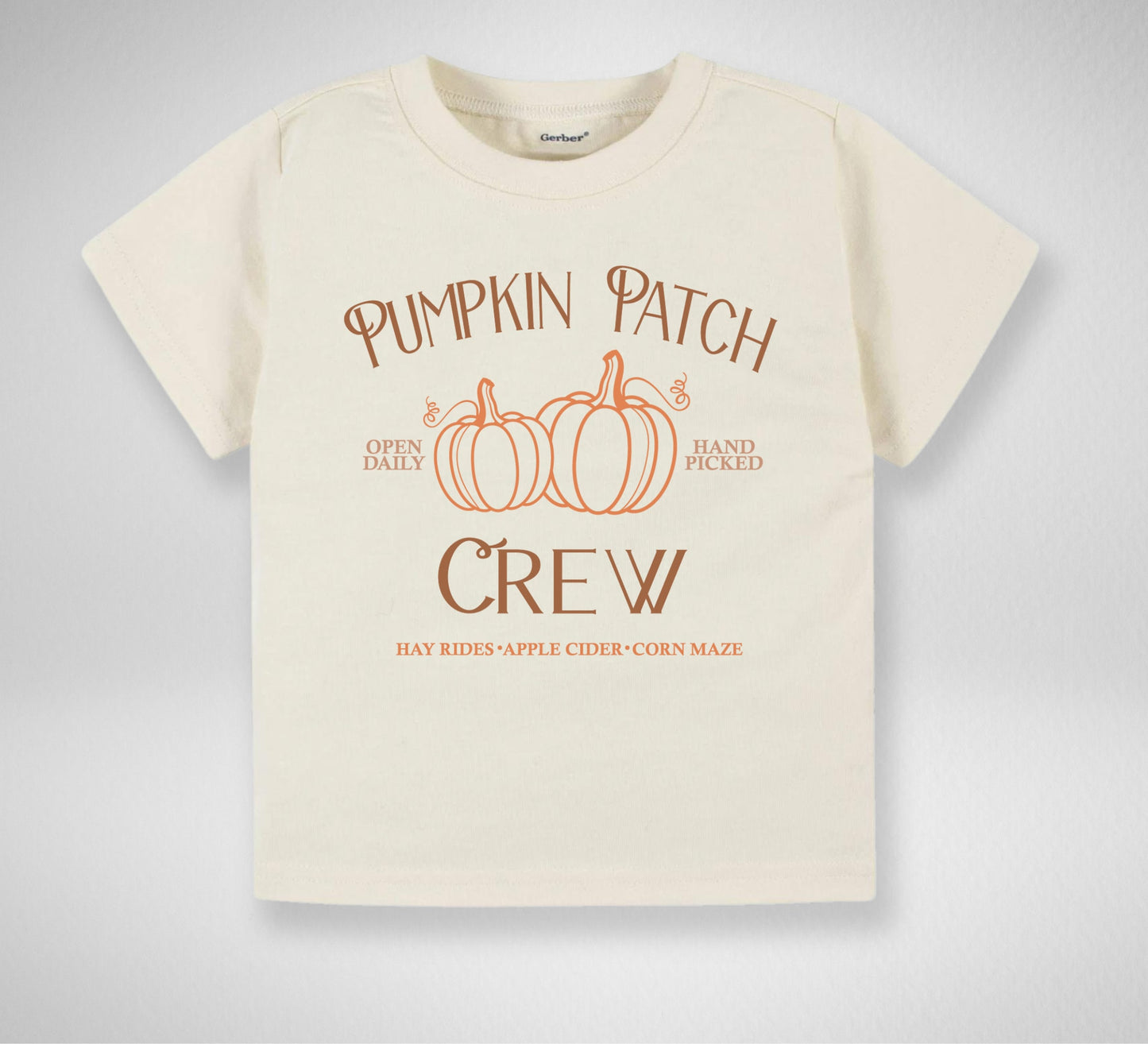 Pumpkin patch crew Toddler TShirt, Pumpkin kids shirt, Halloween natural toddler Tee. Family Pumpkin patch shirt