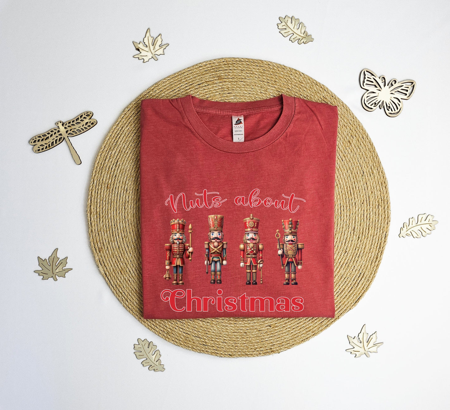 Nuts about Christmas T-Shirt, Nutcracker tee shirt, Xmas party shirt, xmas gift T-shirt.