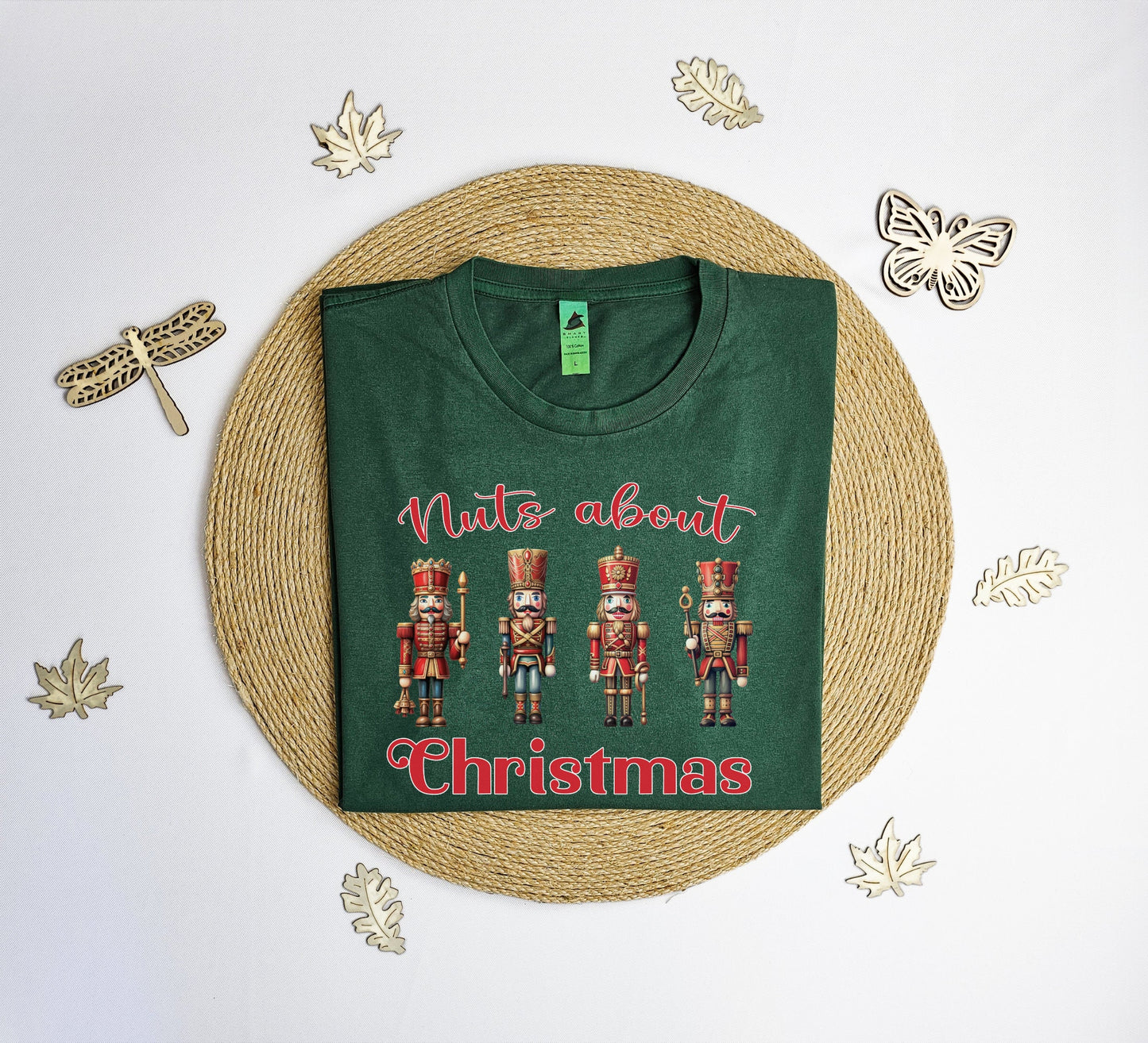 Nuts about Christmas T-Shirt, Nutcracker tee shirt, Xmas party shirt, xmas gift T-shirt.