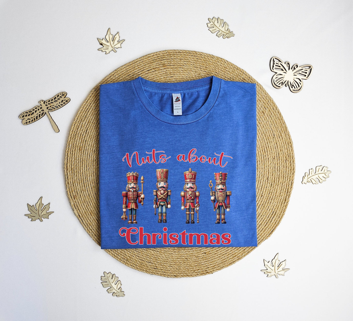 Nuts about Christmas T-Shirt, Nutcracker tee shirt, Xmas party shirt, xmas gift T-shirt.