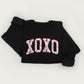 XOXO hearts sweatshirt, Valentines day sweater, hearts crewneck sweatshirt, valentines gift sweater.