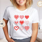 Valentines day heart T-Shirt, Heart shirt, galentines shirt, Valentine gift T-shirt.