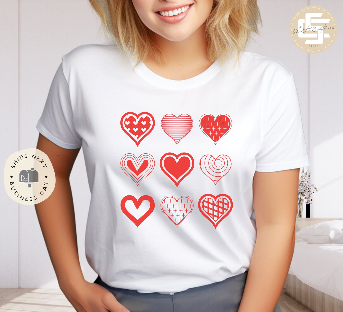 Valentines day heart T-Shirt, Heart shirt, galentines shirt, Valentine gift T-shirt.