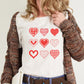 Valentines day heart T-Shirt, Heart shirt, galentines shirt, Valentine gift T-shirt.