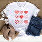 Valentines day heart T-Shirt, Heart shirt, galentines shirt, Valentine gift T-shirt.