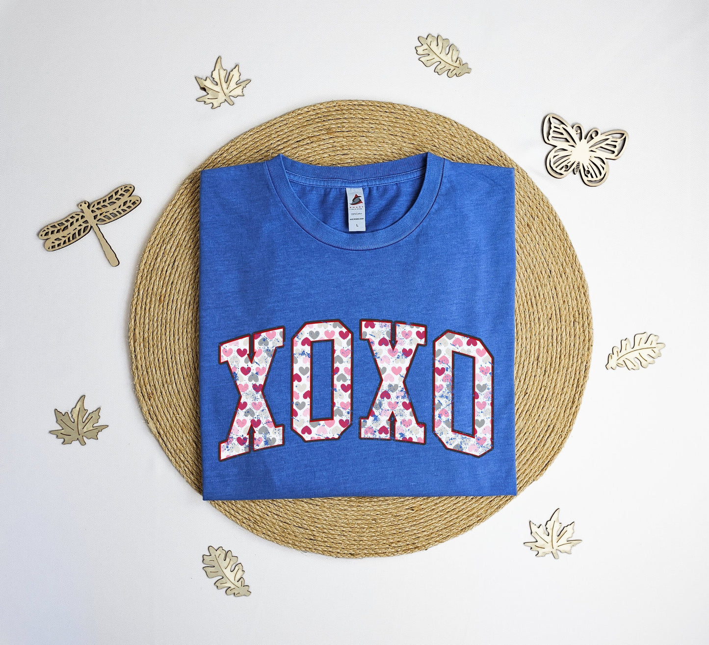 XOXO hearts Vintage T-Shirt, groovy Valentines day tee shirt, Galentines day shirt, girl friend gift T-shirt, Vintage tee shirt.