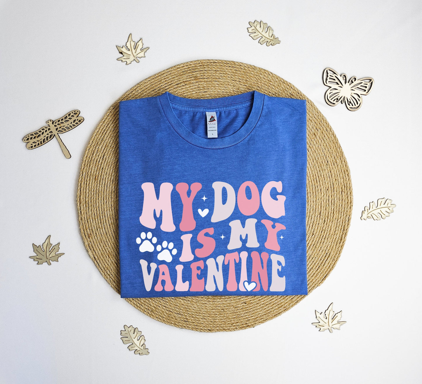 My dog is my Valentine Vintage T-Shirt, groovy Valentines day tee shirt, Galentines day shirt, girl friend gift T-shirt, Vintage tee shirt.