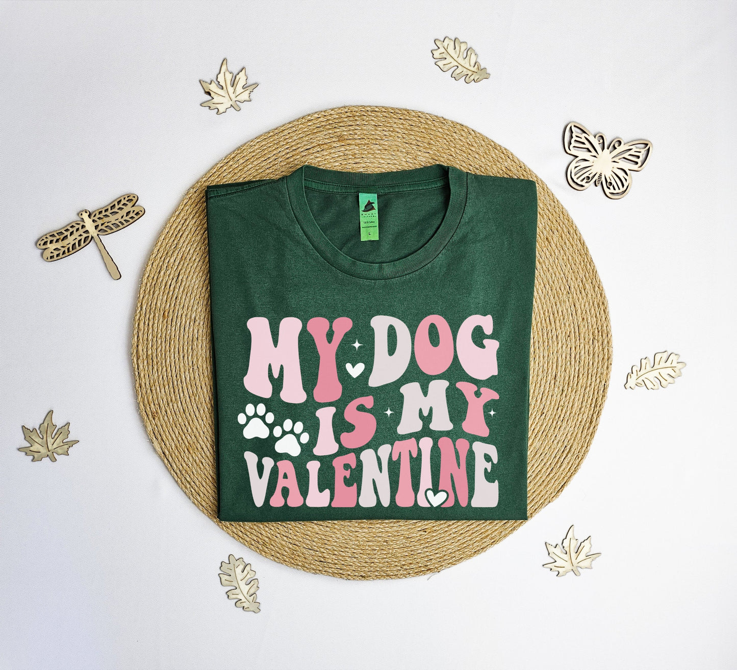 My dog is my Valentine Vintage T-Shirt, groovy Valentines day tee shirt, Galentines day shirt, girl friend gift T-shirt, Vintage tee shirt.