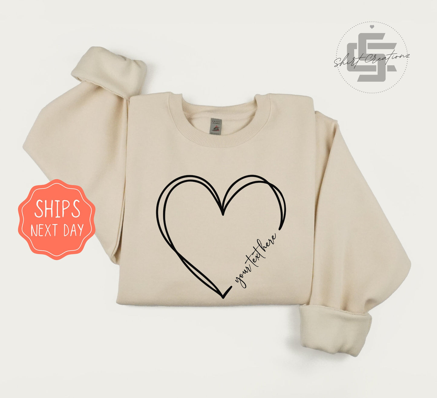 Personalized Valentine sweatshirt, Valentines day sweater, hearts crewneck sweatshirt, valentines gift sweater.