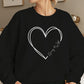 Personalized Valentine sweatshirt, Valentines day sweater, hearts crewneck sweatshirt, valentines gift sweater.