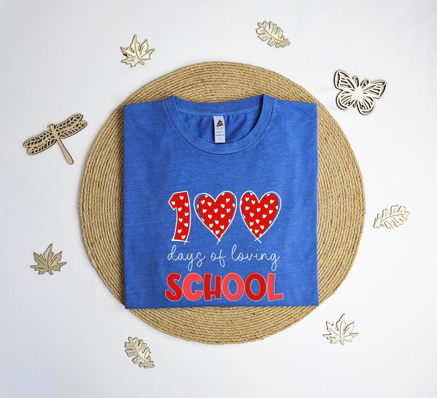 100 days of loving school Vintage T-Shirt, groovy 100 days of school tee shirt, school shirt, teacher gift T-shirt, Vintage tee shirt.