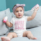 Sassy little soul baby Onesie® coquette baby girl Onesie®, cute pink retro sassy newborn body suit. newborn baby gift.