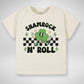 Shamrock N' Roll Natural Toddler T-Shirt, St. Patrick's roller skate kids shirt, Lucky toddler gift shirt.