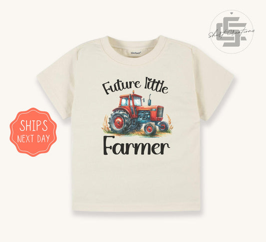 Future little farmer Toddler TShirt, Farm tractor kids shirt, Farm kids Tee.